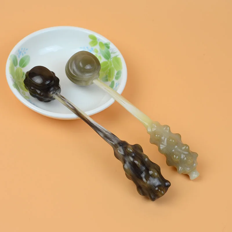 Ручной массажер бутик чистый натуральный Подлинный Белый Буффало морской огурец