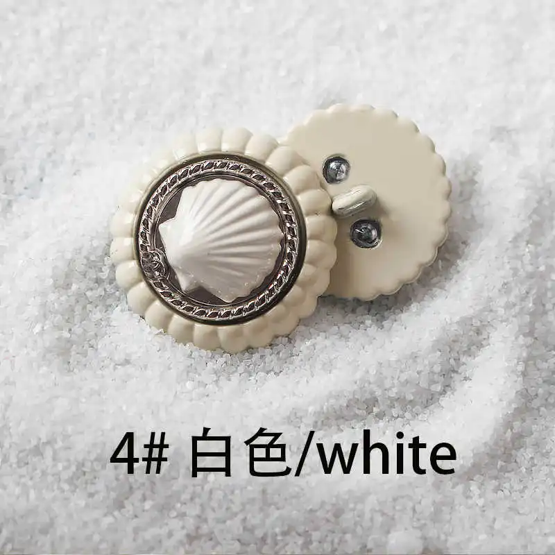 5 шт. металлические пуговицы в форме ракушки аксессуары для одежды фирменные 18-25