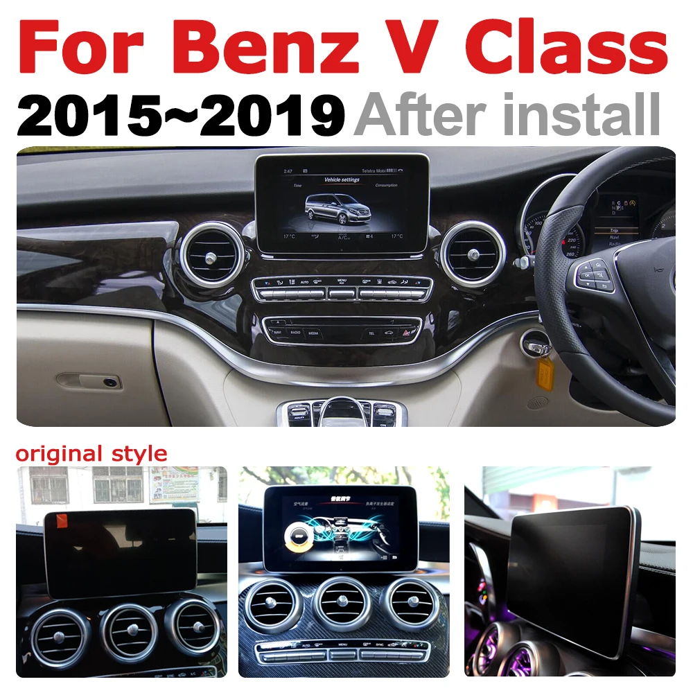 Для Mercedes Benz V Class~ NTG автомобильный радиоприемник ips Android навигация AUX стерео Мультимедийный Плеер экран стиль