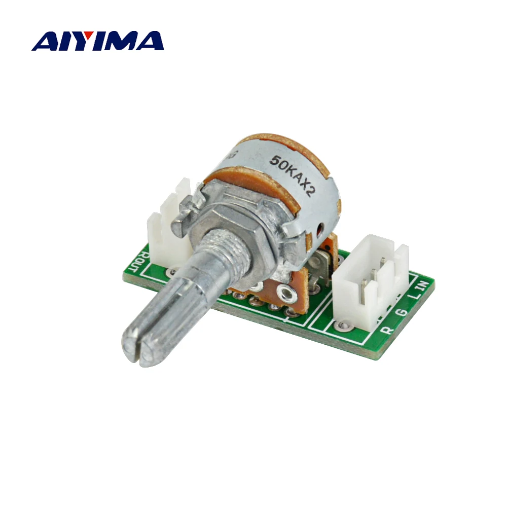 AIYIMA 1 шт. A 50K 100K ALPS потенциометр RK16 двойной 6 контактный печатной платы с XH2.54|alps