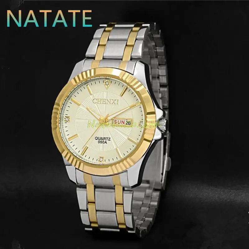 Мужские повседневные часы NATATE роскошные брендовые деловые модные трендовые