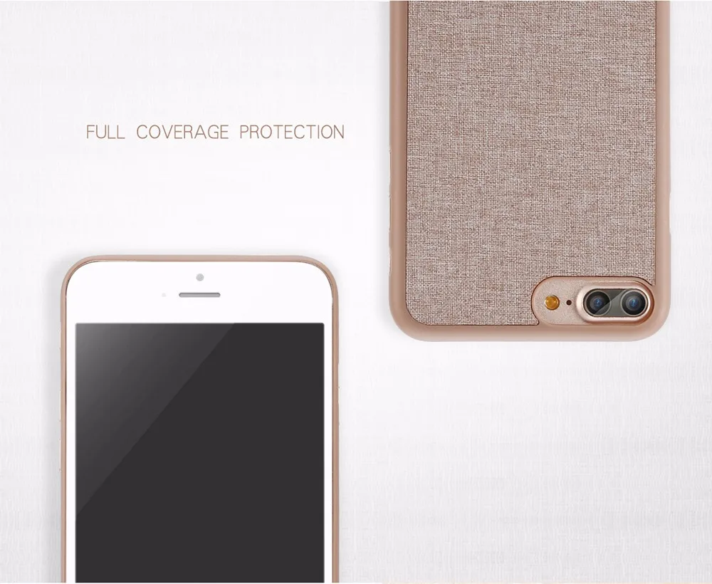 for iPhone7 Baseus Grain Case Artistical Style Phone Shell iPhone 7 Full Coverage Protection 4.7 inch TPU Cloth |