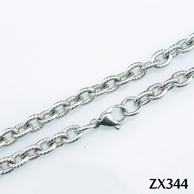 

5.2mm decorative design cross chain stainless steel necklace fashion chains 20pcs ZX344