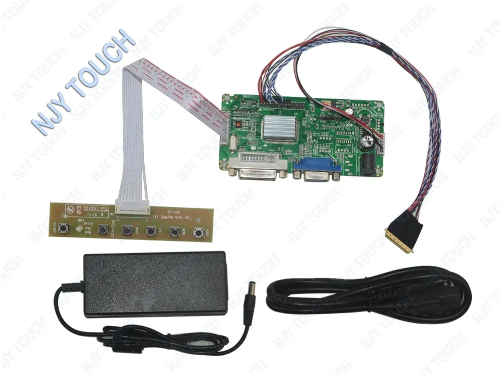 Плата драйвера ЖК-контроллера DVI DVA комплект LVDS для светодиодной светодиодный ели
