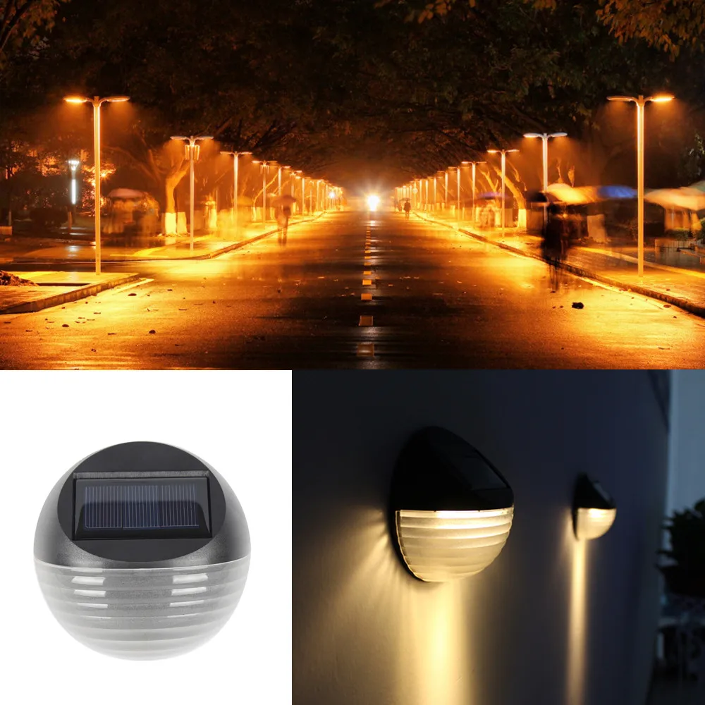 2018 высокое качество Солнечный свет датчик 6 LED настенный светильник наружный