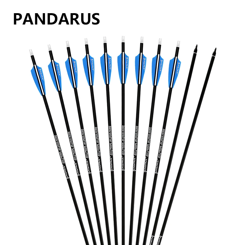 PANDARUS стрел и для стрельбы из лука под открытым 28/30/32 дюймов позвоночника 500