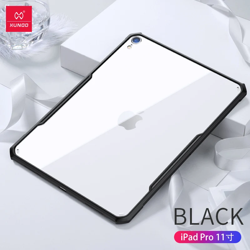 XUNDD защитный чехол для планшета для нового iPad Pro 11 12,9 9,7 10,2 10,5 дюймов mini 12345 air2 с подушками безопасности противоударный чехол s - Цвет: Black-New iPad 11