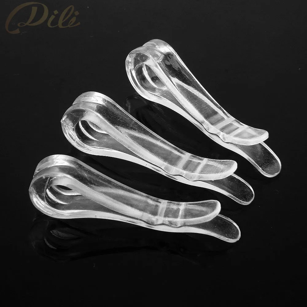 200 штук Пластиковые зажимы для рубашки белые для рубашки булавка Одежда Упаковка носки посылка прозрачные зажимы