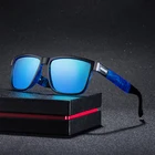 Солнцезащитные очки Мужские, квадратные, винтажные, для вождения, 100% защита от ультрафиолета, цветные зеркальные, для мужчин и женщин