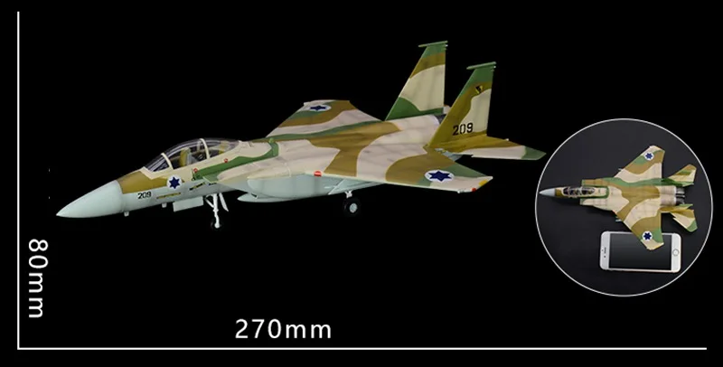 Предварительно построенный 1/72 масштаб F-15 strike Eagle F-15I мультирольный истребитель Израиль самолет хобби Коллекционная готовая пластиковая модель самолета