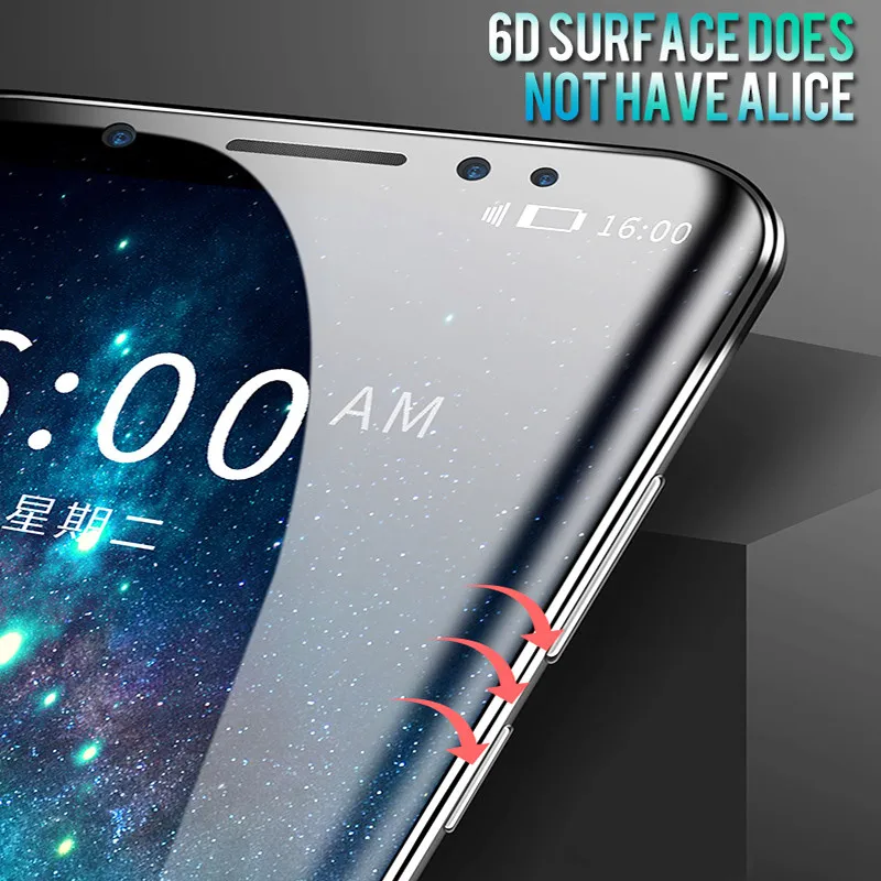 6D полное изогнутое закаленное стекло для Samsung Galaxy S9 S8 Plus S6 S7 Edge защита экрана Note 8 9