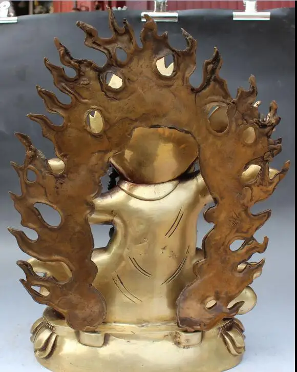 17 &quotтибетский буддизм Бронзовый Стенд Ваджрапани Махакалы разгневанного