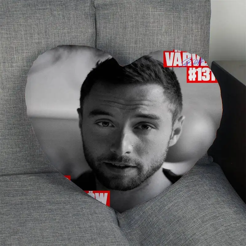 Custom Mans Zelmerlow Heart Shape Pillow Cover Zipper Pillowcase Wedding Home Office Decorative Size Best DIY Gift | Дом и сад