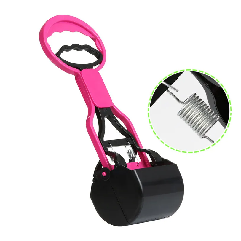 Длинная ручка Pet Pooper Scooper захват, совок для уборки собачьих экскрементов очистка уборки животных отходов щенков собак кошек отходов pick er чистящие средства# F#40DC14