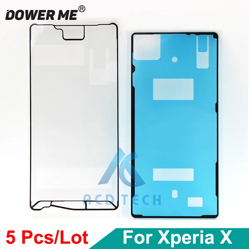 Dower Me 5 шт./лот Передняя ЖК-рамка водонепроницаемая клейкая задняя крышка наклейка клей полный набор для Sony Xperia X F5121 F5122 лента Dower Me 5 шт./лот Передняя ЖК-рамка водонепроницаемая клейкая задняя крышка наклейка клей полный набор для Sony Xperia X F5121 F5122 лента