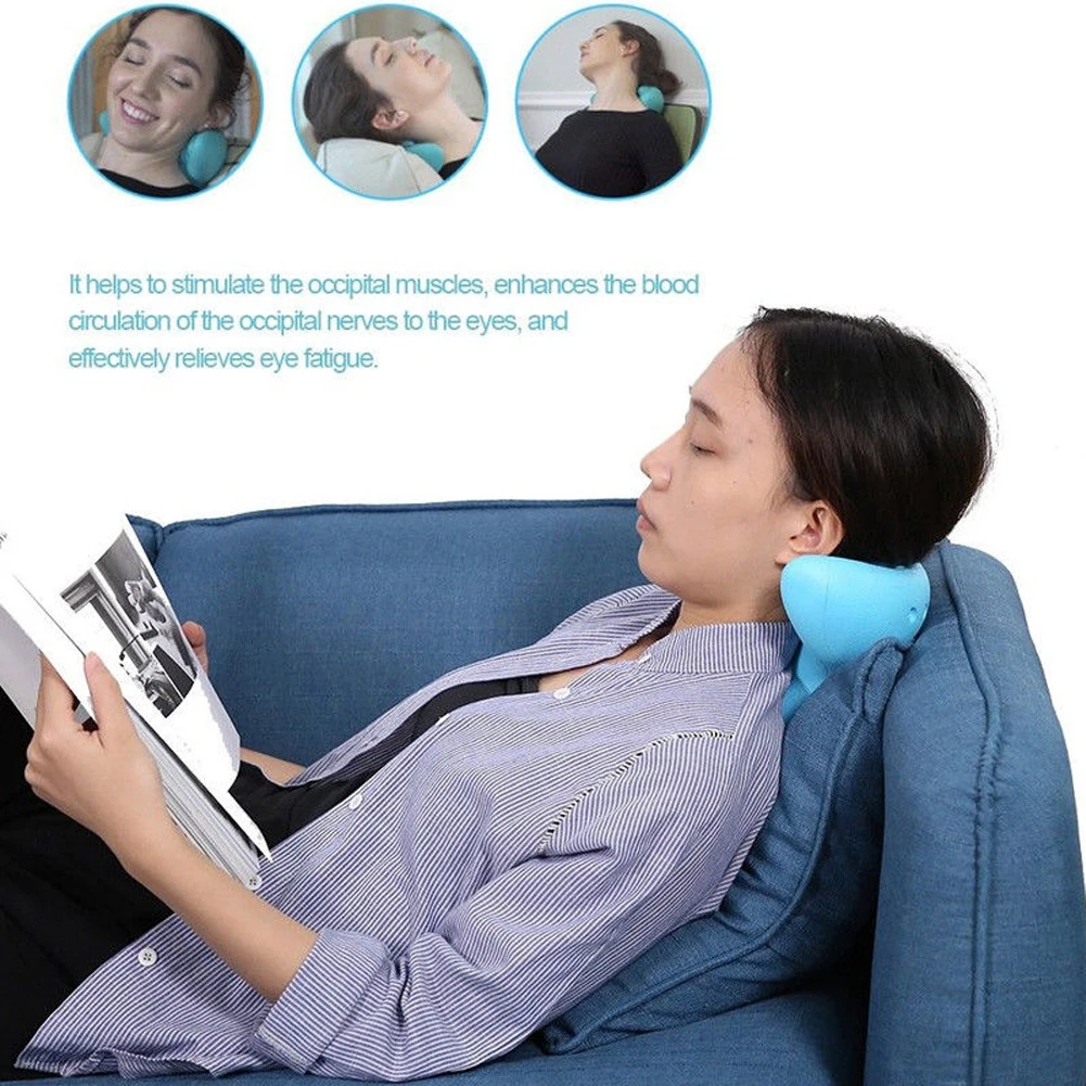 New Authentic C-Rest Neck Massage Neck and Shoulder Correction Pain Relief Pillow Release Tension Comfortable