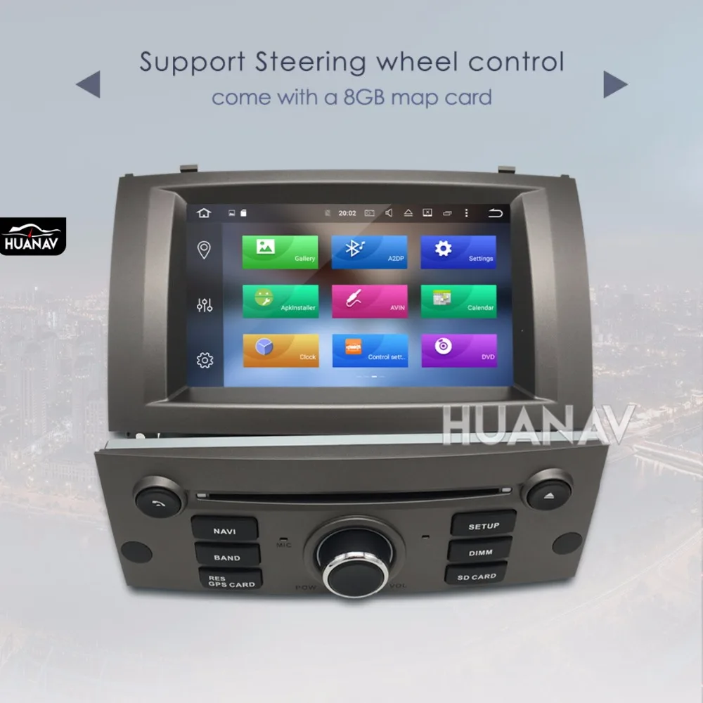 Автомобильный DVD плеер с GPS навигацией для Peugeot 407 2004 2010 головное устройство