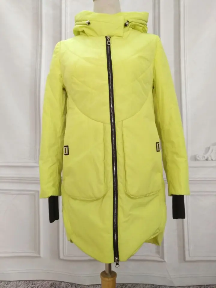 2017 Для женщин Весенние жакеты Пальто и пуховики с капюшоном Мода ветрозащитный S