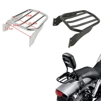 motorcycle backrest tapered sissy bar luggage rack for harley night train 2006 2009 fat boy s 2007 2017 cvo softail