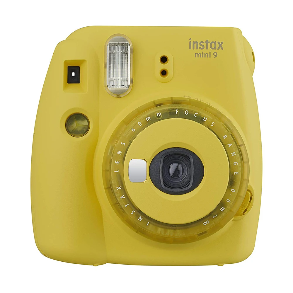 Fujifilm Instax Mini 9 камера новая прозрачная желтая фиолетовая Fuji мгновенная обновленная мини 9 мини 8 фотокамера+ цветной фильтр