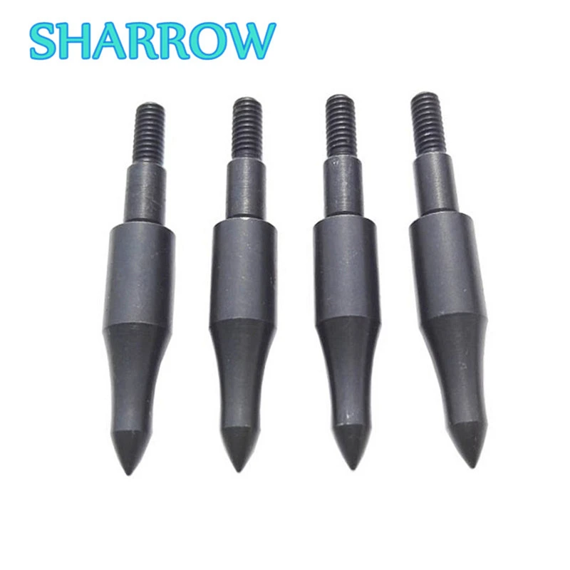 

12Pcs 150 Grain Archery Field Target Points Steel Arrowhead Screw in Practice Point Arrow Tips For Training Shooting Accessories