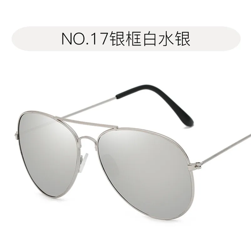 Silver frame White Hindfield ladies sunglasses Men women Goggle UV400 Europe and America fashion Accessories Trends neutral Beach Sun Glasses - Цвет линз: Silver frame White