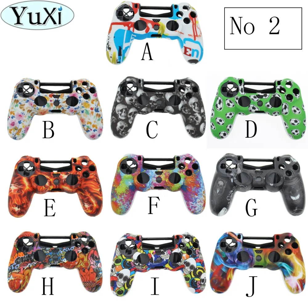 Мягкий силиконовый защитный чехол YuXi для геймпада Playstation 4 Pro PS4 Slim|Запасные части|