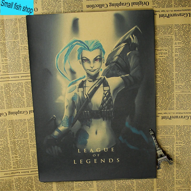 Наклейки на стену Лига Легенд с