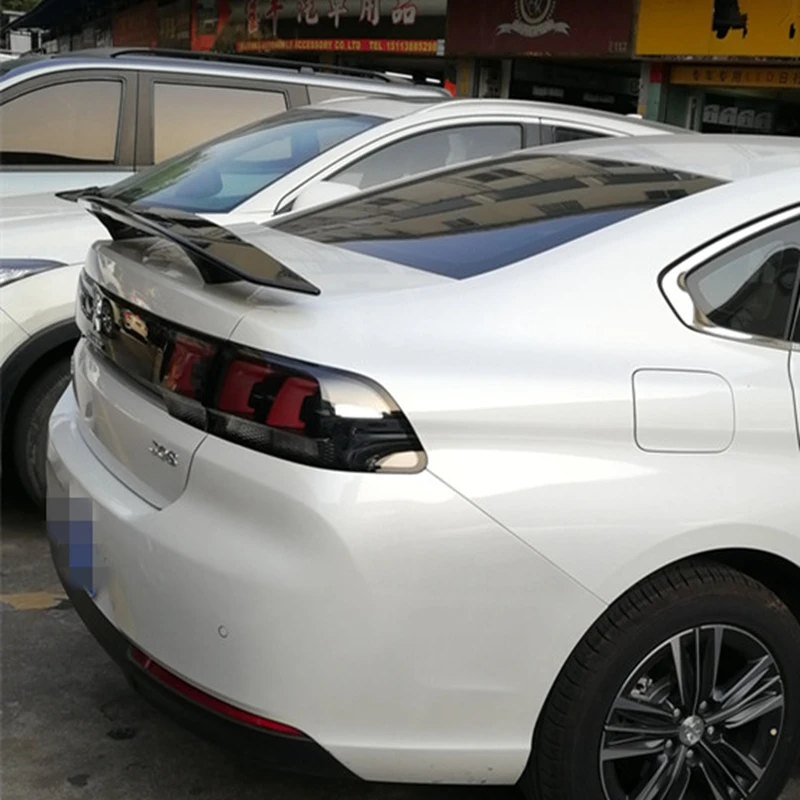 Высококачественный спойлер из АБС пластика для Peugeot 308 408 508 с Стоп светильник