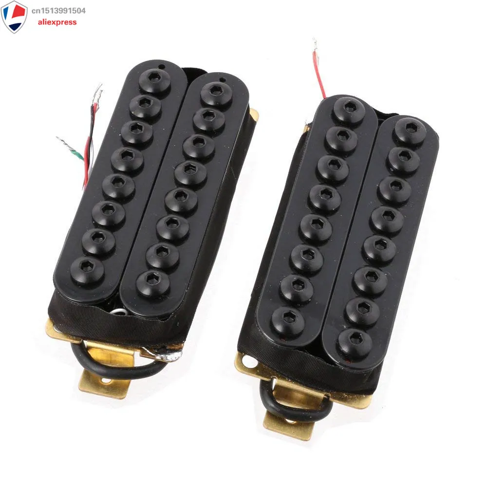 Электрогитара Humbucker 2 шт. керамический магнит 8 струн черный|Детали и аксессуары
