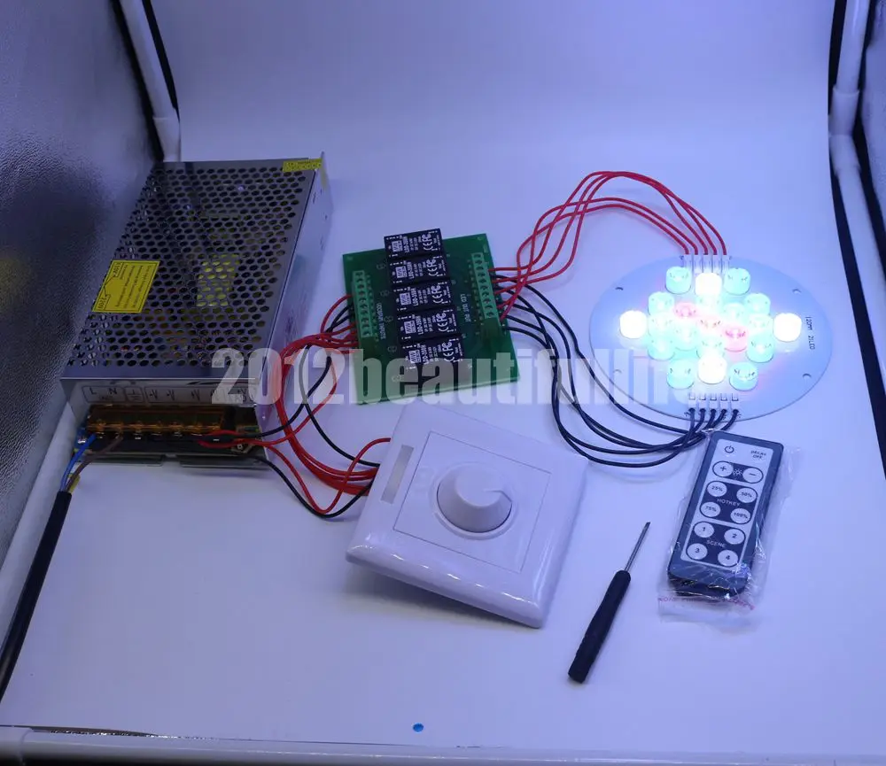 21 светодиодами 5 каналов Led лампа + ldd 350h 5up Драйвер диммер 24V 5A источника питания