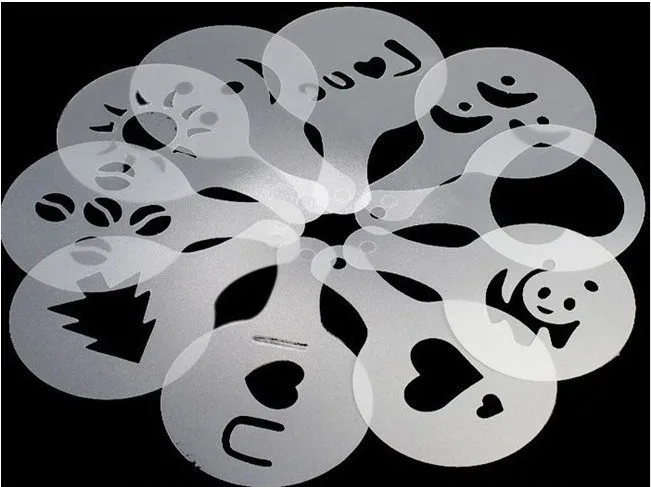 Трафареты для приготовления кофе латте капучино бариста 16 шт./компл. | Дом и сад