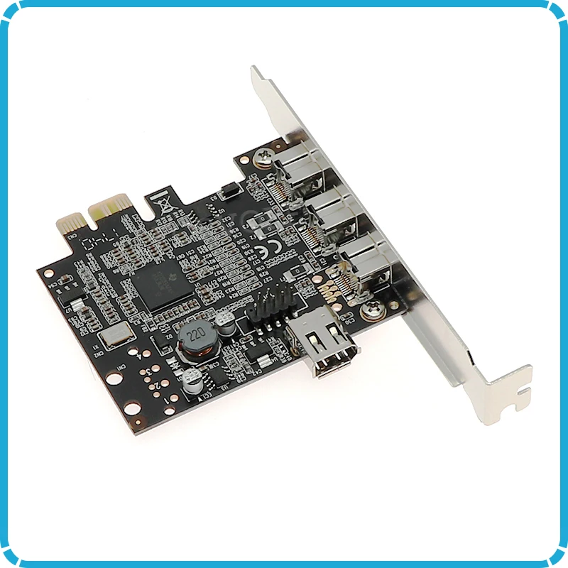 PCIE комбо 3x 1394b + 1x 1394a Firewire порты PCI Express контроллер карты 1394 ti чипсет|Платы