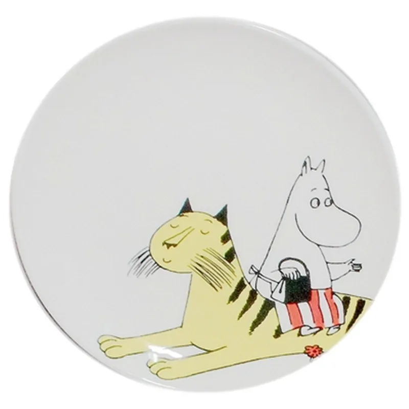 5 inch Moomin Prato Para Bolo обеденные тарелки Assiette тарелка для торта Supla Vajillas Ceramica Servis Tabaklari Servis Tabagi тарелки с рисунками - Цвет: 5 inch