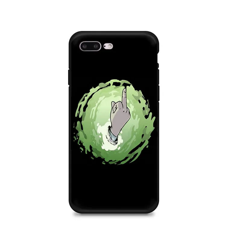 Рик Морти мягкий силиконовый черный чехол для телефона Fundas Apple iphone X XS Max 8 7 Plus 6S 6Plus