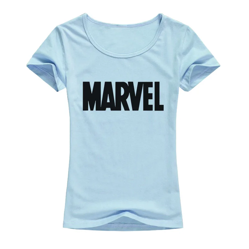 Брендовая футболка Marvel женские топы футболки наивысшего качества эластичная