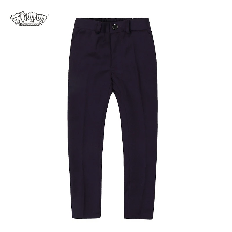 Деловой костюм для мальчиков штаны Pantalon Garcon фирменный нежный стиль детские брюки