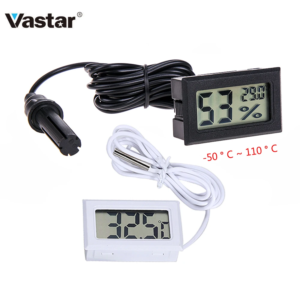 Vastar-50 до 110 цифровой термометр Мини ЖК-дисплей метр холодильники морозильники Охладители для аквариума мини 1 м Зонд инструмент