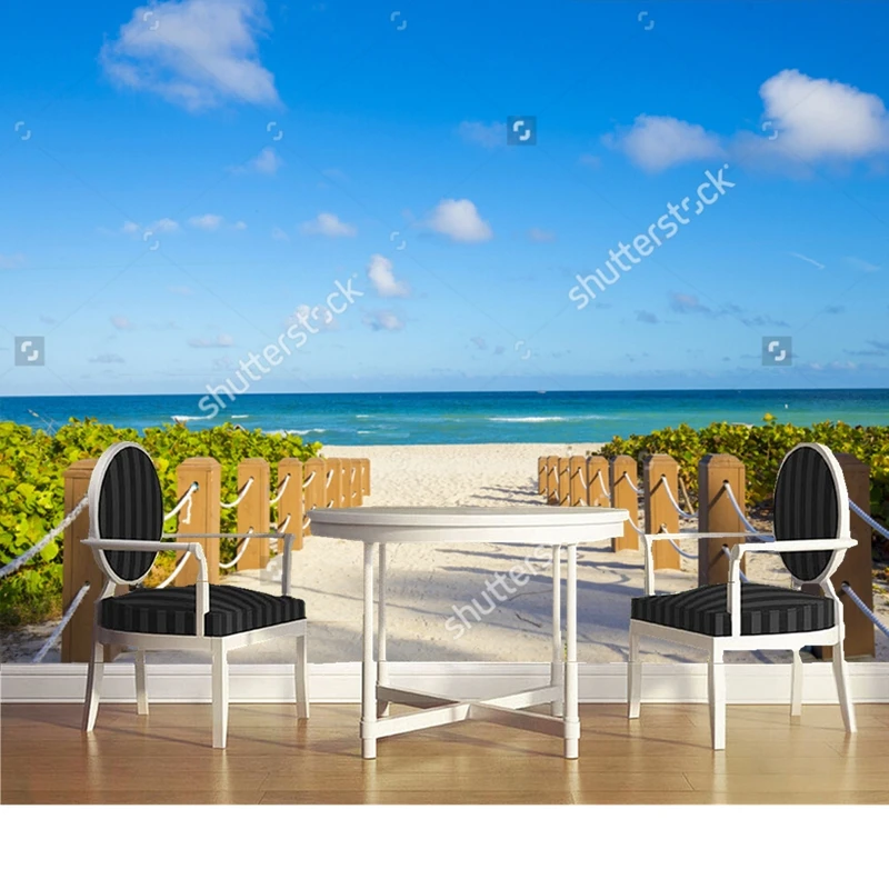 Природные пейзажи обои дорожки известный South Beach 3D фото для гостиная спальня