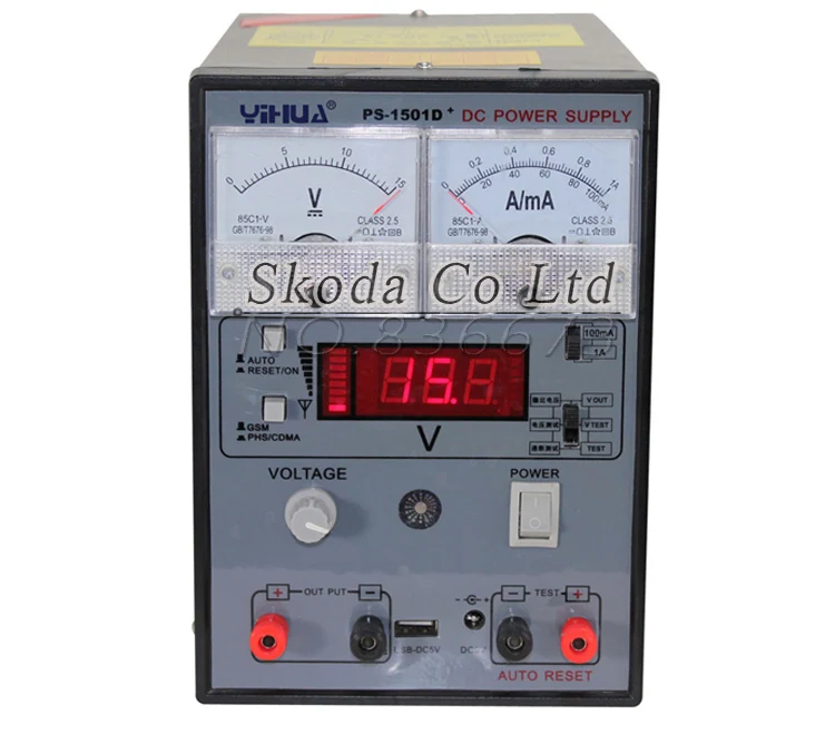 YIHUA 1501D + телефон ремонт Регулируемый источник питания постоянного тока 15V1A Off