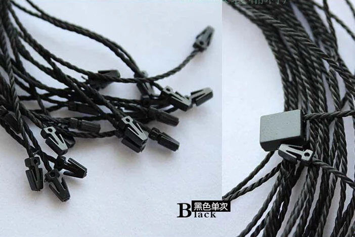 1000 шт. модные ценовой ярлык/бирка нитями/струны одноразовый замок для розничной