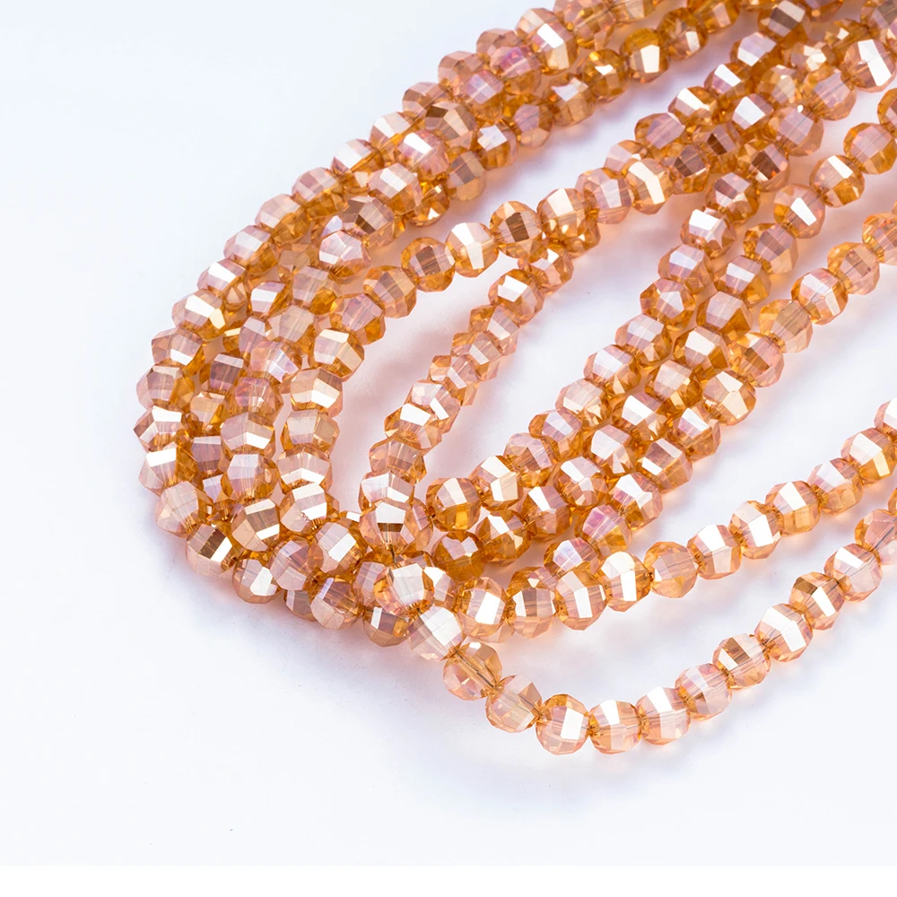 MEIBEADS, 20 шт./лот, 6*8 мм, разноцветные Кристальные многогранные бусины «арбуз» для аксессуаров, подходят для браслетов, сделай сам, для изготовления ювелирных изделий EY6056