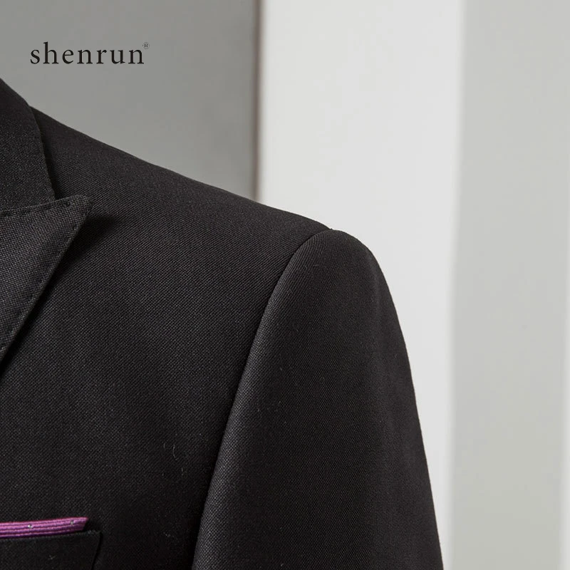 Мужской деловой костюм ShenRun 2019 облегающие мужские костюмы пиджак и брюки