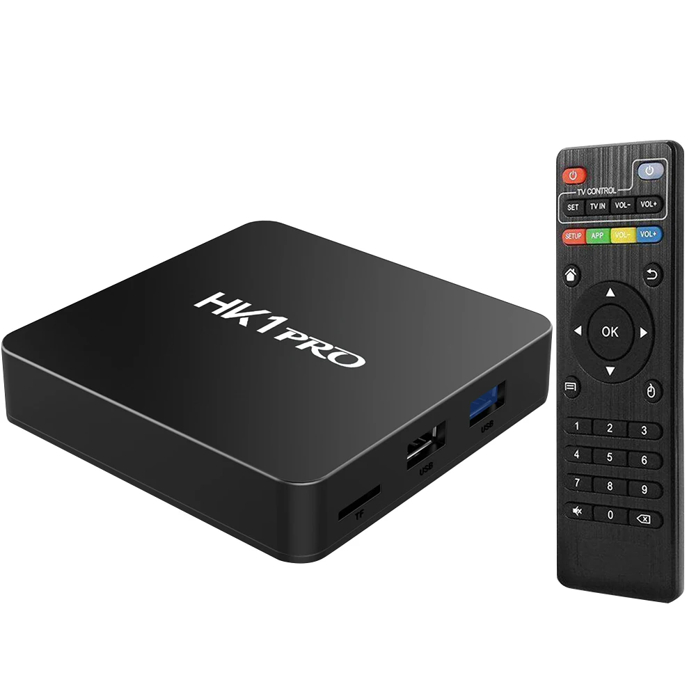 HK1 PRO Smart tv BOX Android 8,1 S905X2 LPDDR4 4+ 64 Гб 2,4 ГГц и 5 ГГц Wifi Bluetooth 4K 3D медиаплей приставка Stem Assistent