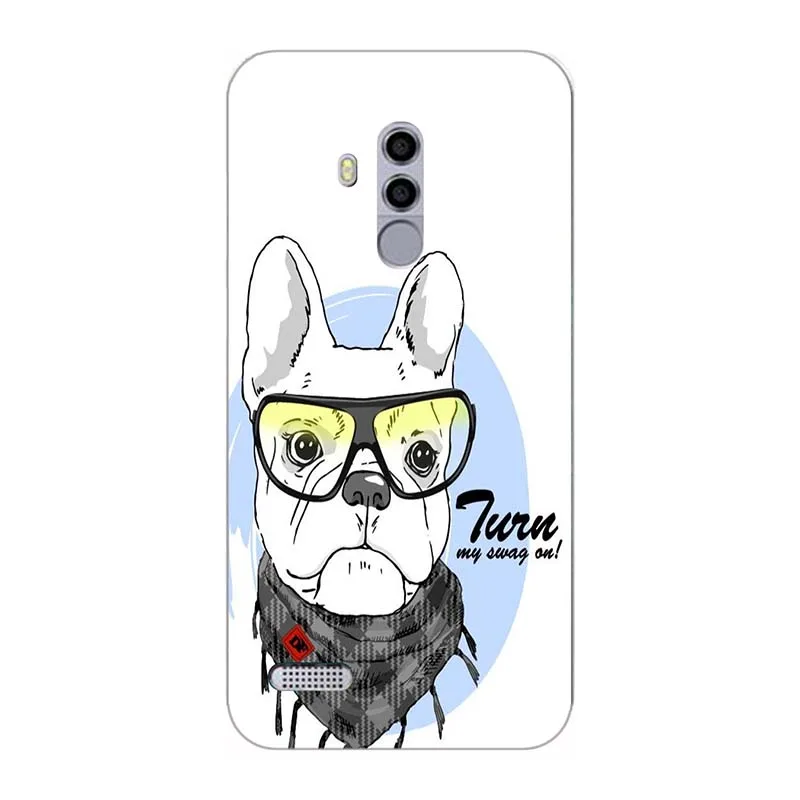 A304 Модный мягкий из высокотемпературного полиуретана чехол для телефона Leagoo T8S силиконовый чехол ТПУ задняя крышка для Coque Leagoo T8S кожаный чехол с цветочным принтом - Цвет: A304