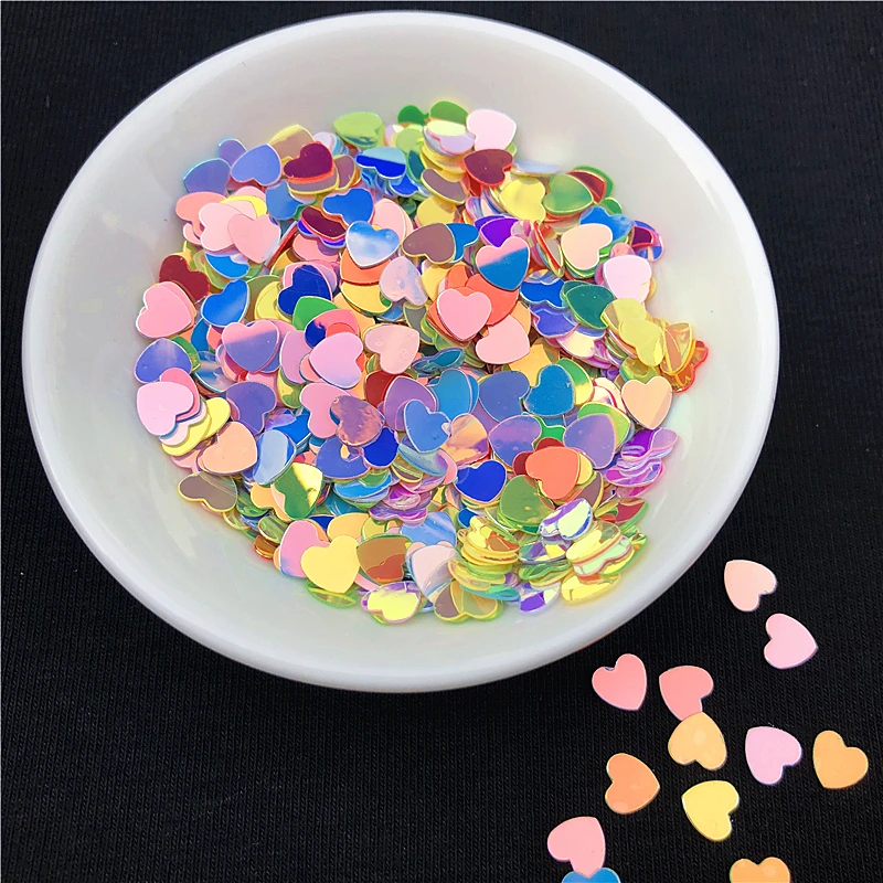 10 г/упак. разноцветные блестящие пайетки для ногтей многоразмерные 3 мм 4 6 в форме