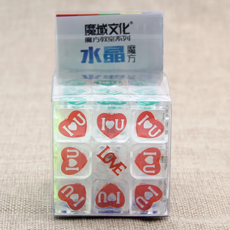 MOYU Crystal Love 3x3x3 магический куб скоростная головоломка 3x3 Развивающие игрушки