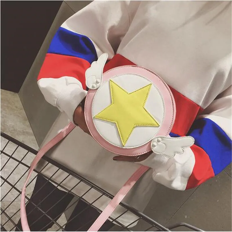 Аниме Cardcaptor Sakura сумка на плечо Косплей костюмы реквизит розовый PU милые модные