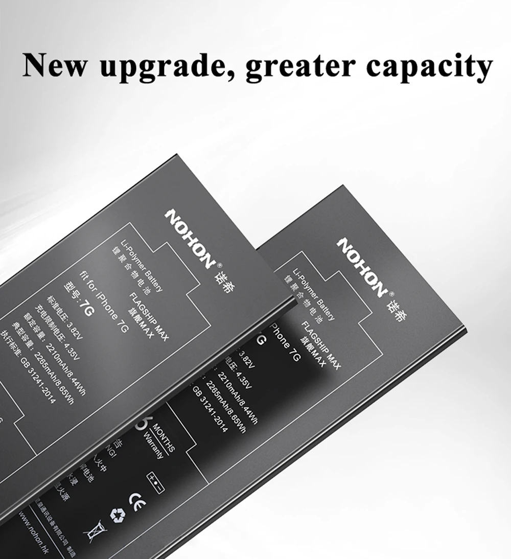Nohon батарея для iPhone 7 Apple iPhone7 2210-2265 мАч Встроенная Замена литий-полимерные аккумуляторы+ инструменты для Apple iPhone 7 батарея