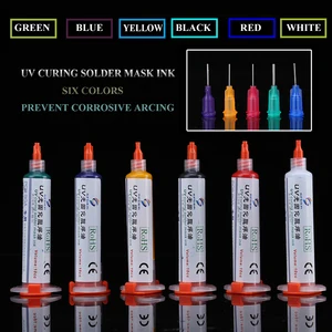 10CC УФ-отверждающая паяльная маска чернила черныесиниезеленыекрасныежелтыебелые сварочное масло BGA печатная плата краска предотвращает КОРРОЗИОННОЕ дуговое окрашивание